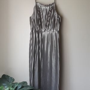 Metallic Strapless Dress Banana Republic